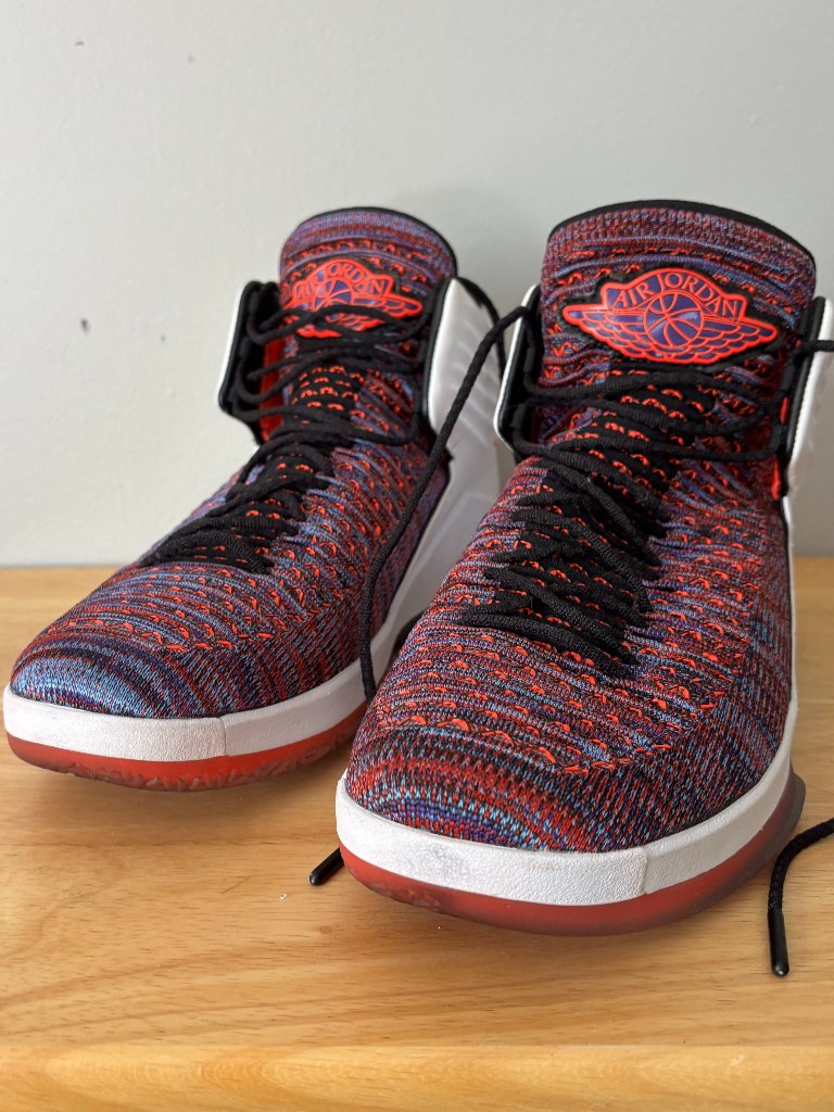 Air Jordan 32 Finale Multi-Color Flyknit Aa1253-105 Size 11 - Vnds